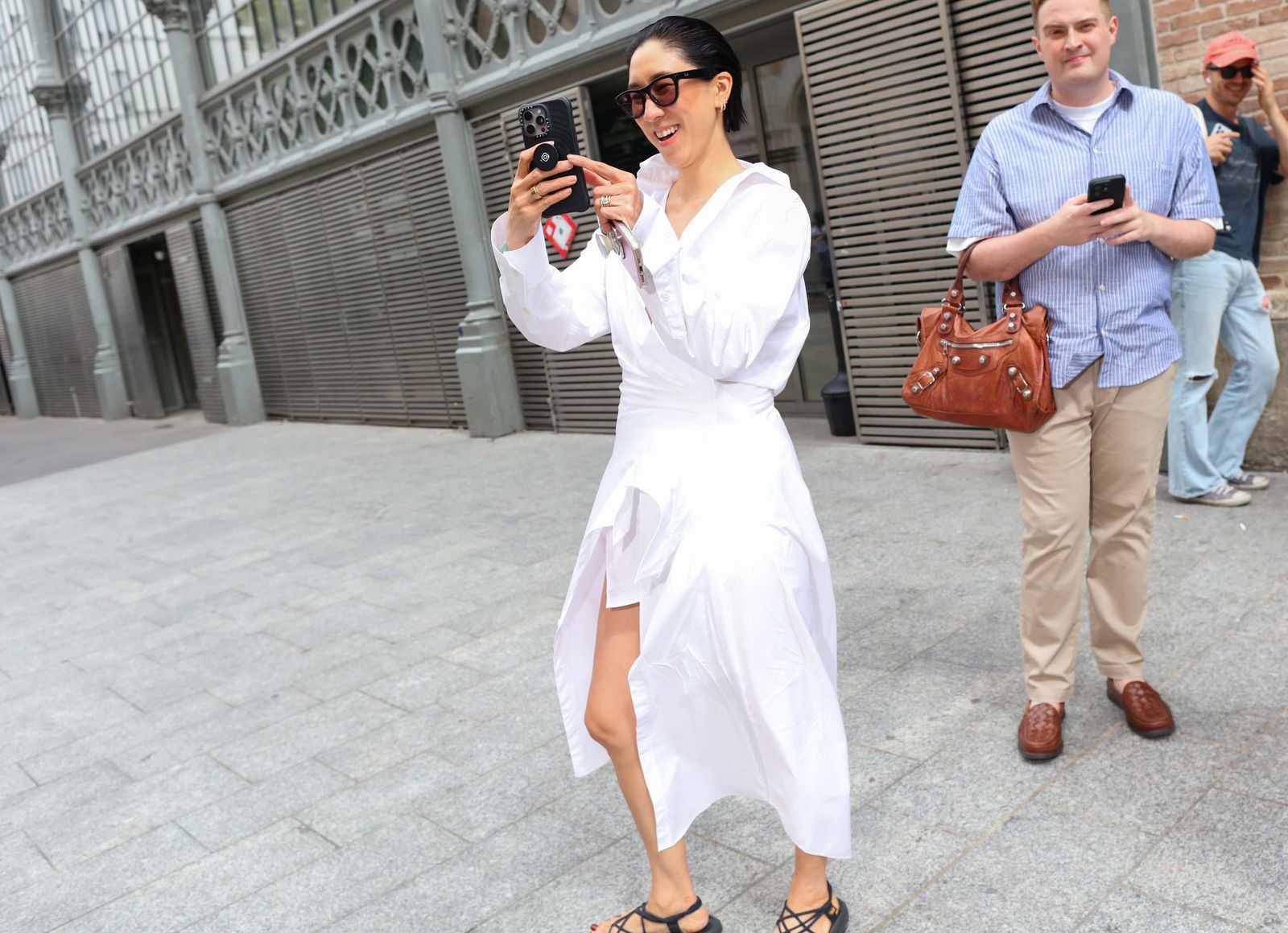 Images may contain EVA Chen Photography Accessories Handbags Handbags Clothing Shoes Sandals Adults and Shoes
